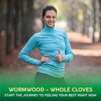 Wormwood Whole Cloves Black Walnut - Apoyo Digestivo Herbario - 90 Cápsulas Veganas