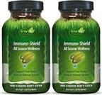 Irwin Naturals Immuno-Shield All Season Wellness - 100 Cápsulas Blandas (Pack de 2)