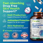 biophix B-3 Nicotinamida 1500 mg 60 Comprimidos - Fórmula Sin Flush