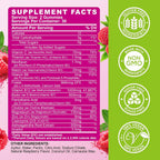 ReviNutra Complejo B en Gominolas con Vitaminas C, Zinc, Magnesio y CoQ10, 60 Gominolas Sabor Frambuesa