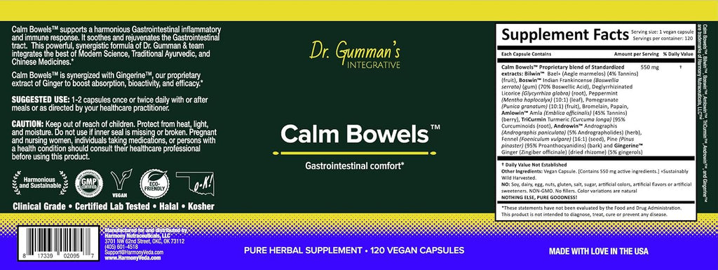 Calm Bowels - Complejo para el Confort Gastrointestinal