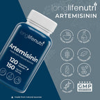 Artemisina 150mg - 120 Cápsulas Vegetales de Ajenjo Dulce Orgánico - LongLifeNutri