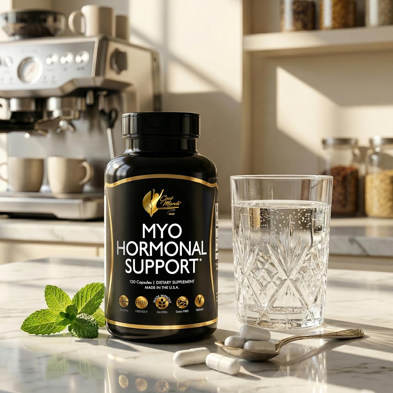 Cocó March N.M.D Myo-Inositol Apoyo Hormonal para Mujeres – 120 Cápsulas Veganas
