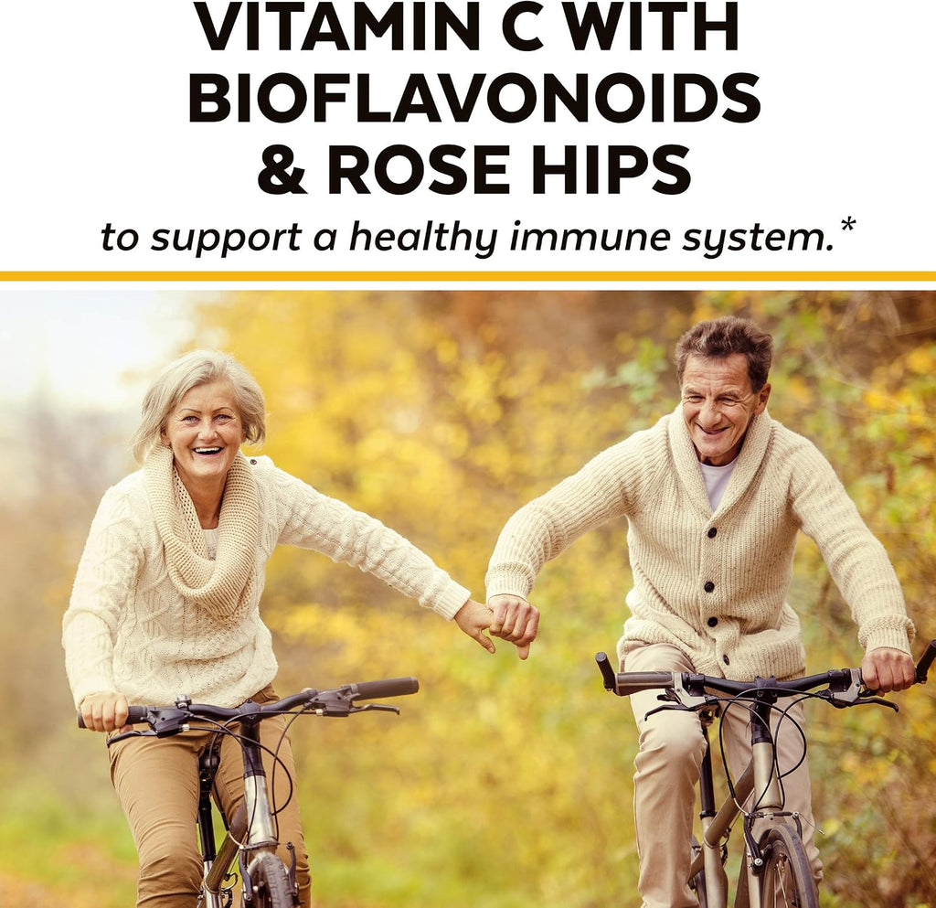 Viva Naturals Vitamin C 1000 mg with Citrus Bioflavonoids & Rose Hips – 250 Vegetarian Capsules
