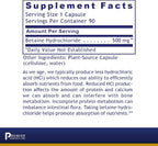 Premier Research Labs Premier HCL - Betaina HCL, 90 Cápsulas Vegetales