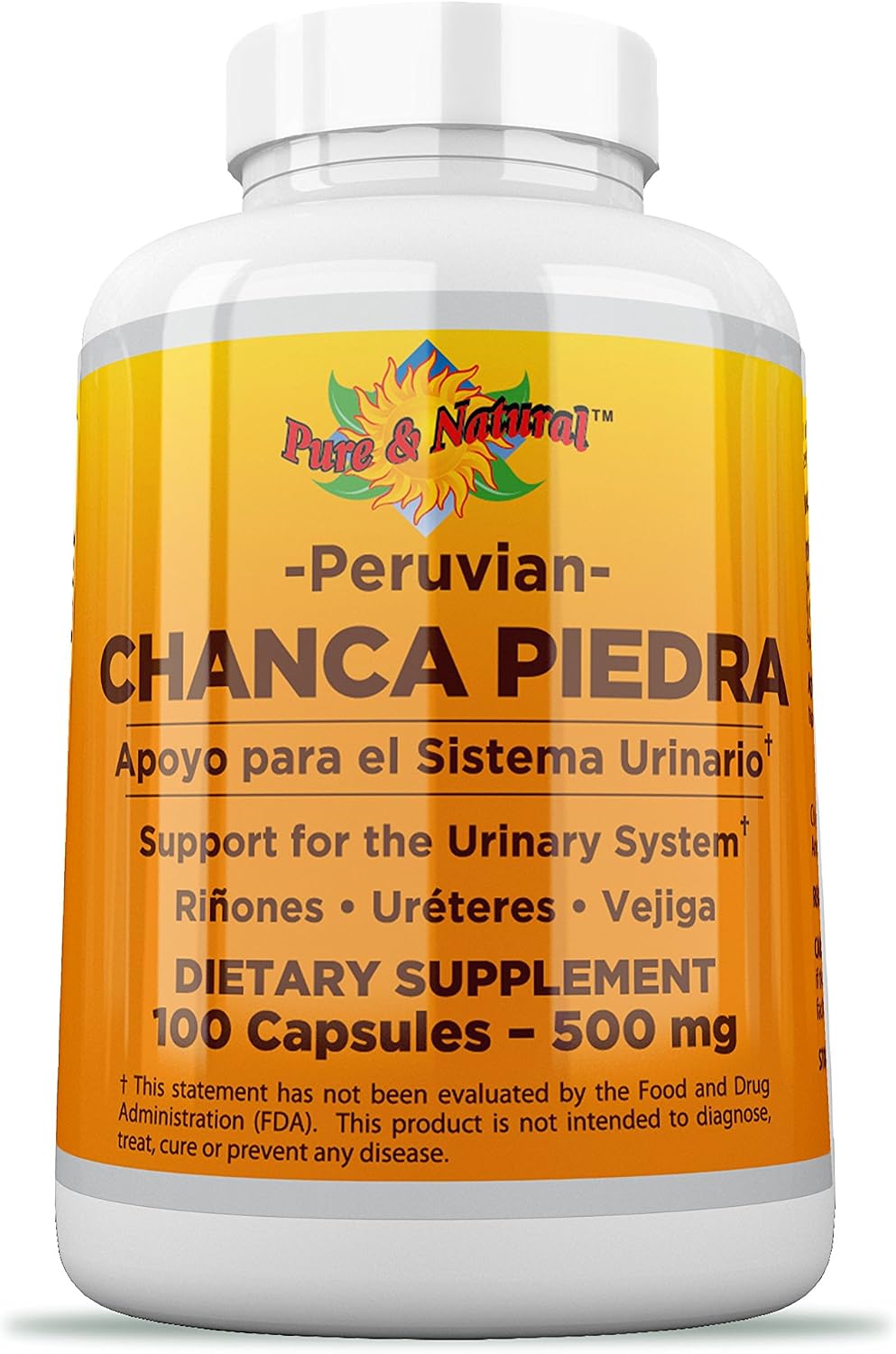 Chanca Piedra 500 mg, 100 Cápsulas - Suplemento Herbal Peruano