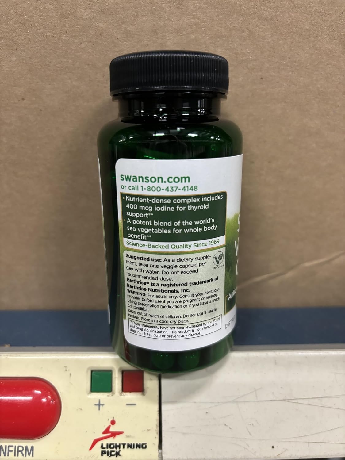 Swanson GRN Complejo de Algas Marinas, 60 Cápsulas Vegetales