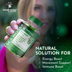 WELLNESS LABSRX Gominolas de Musgo Marino, 3200mg Irish Sea Moss Sabor a Baya Mixta con Bladderwrack y Raíz de Bardana - Apoyo para la Piel, Energía e Inmunidad - 90 Unidades