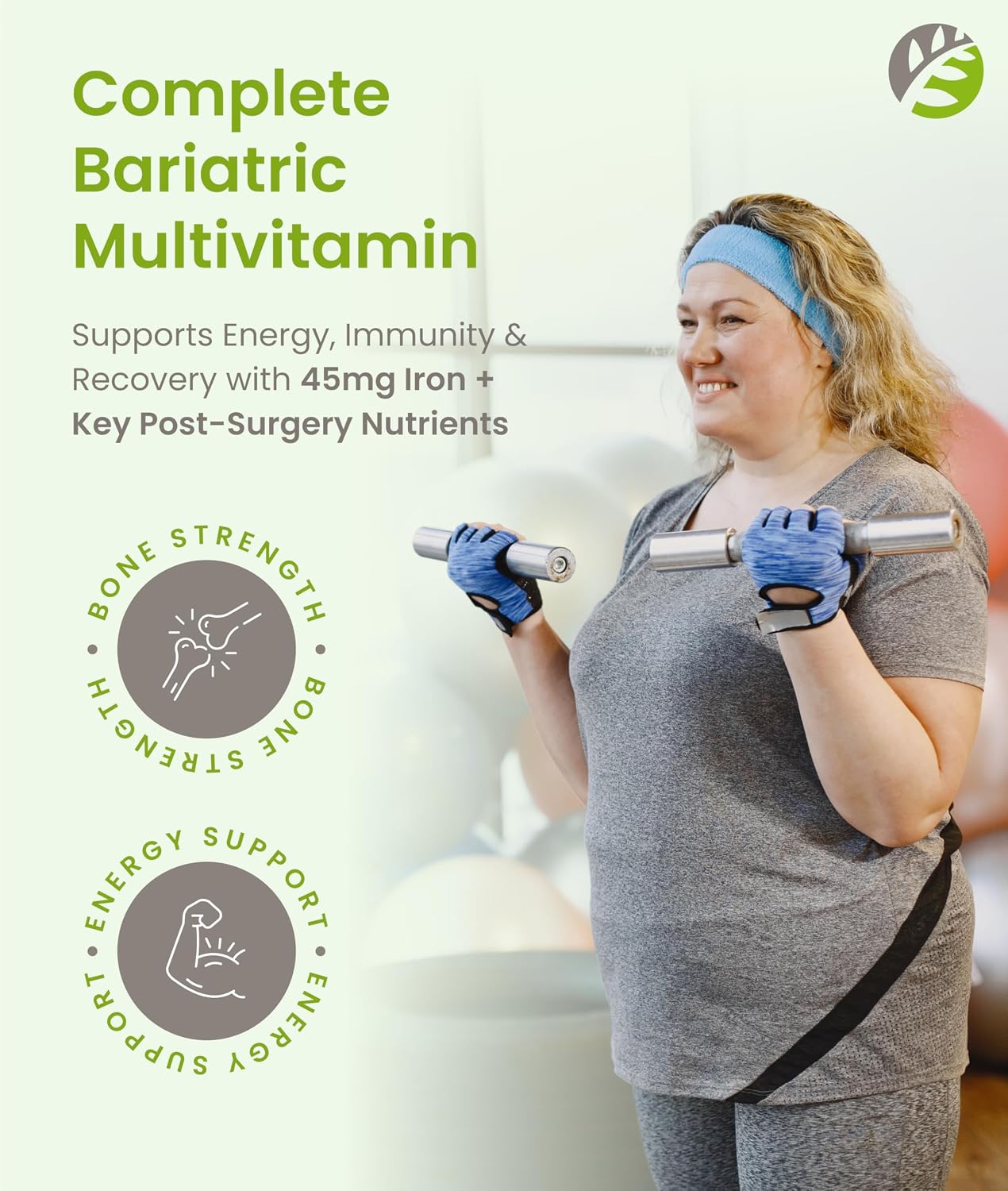 BariSlim Complete Multivitamínico Masticable para Bariátrica - 45 mg Hierro - 90 Comprimidos Sabor Bayas Mixtas