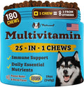 Natural Dog Company Multivitamínico 25 en 1 para Perros – Masticables Blandos Formulados por Veterinarios, 180 unidades