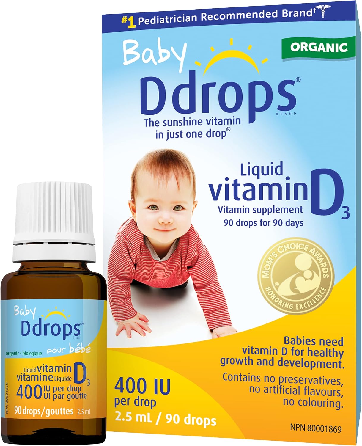 D Drops Baby Vitamina D Líquida (90 Gotas)