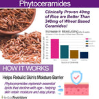 Herbal Nutrition Phytoceramides from Rice with Biotin and Vitamins A, C, D, E - 3 Bottle Pack, 180 Capsules (40mg)