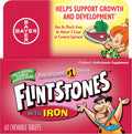 Flintstones Multivitamínico Masticable para Niños con Hierro, 60 Comprimidos
