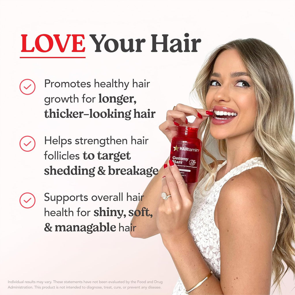 HAIRtamin Gummy Stars - Gominolas Veganas de Biotina