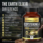 Earth Elixir Ecdysterone 900mg (180 Cápsulas) – Suplemento Deportivo con Beta-Ecdysterona y Ciclodextrina para Máxima Biodisponibilidad