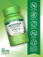 Nature's Truth Moringa Oleifera en Cápsulas | Extracto de Hoja | Sin Gluten y No GMO