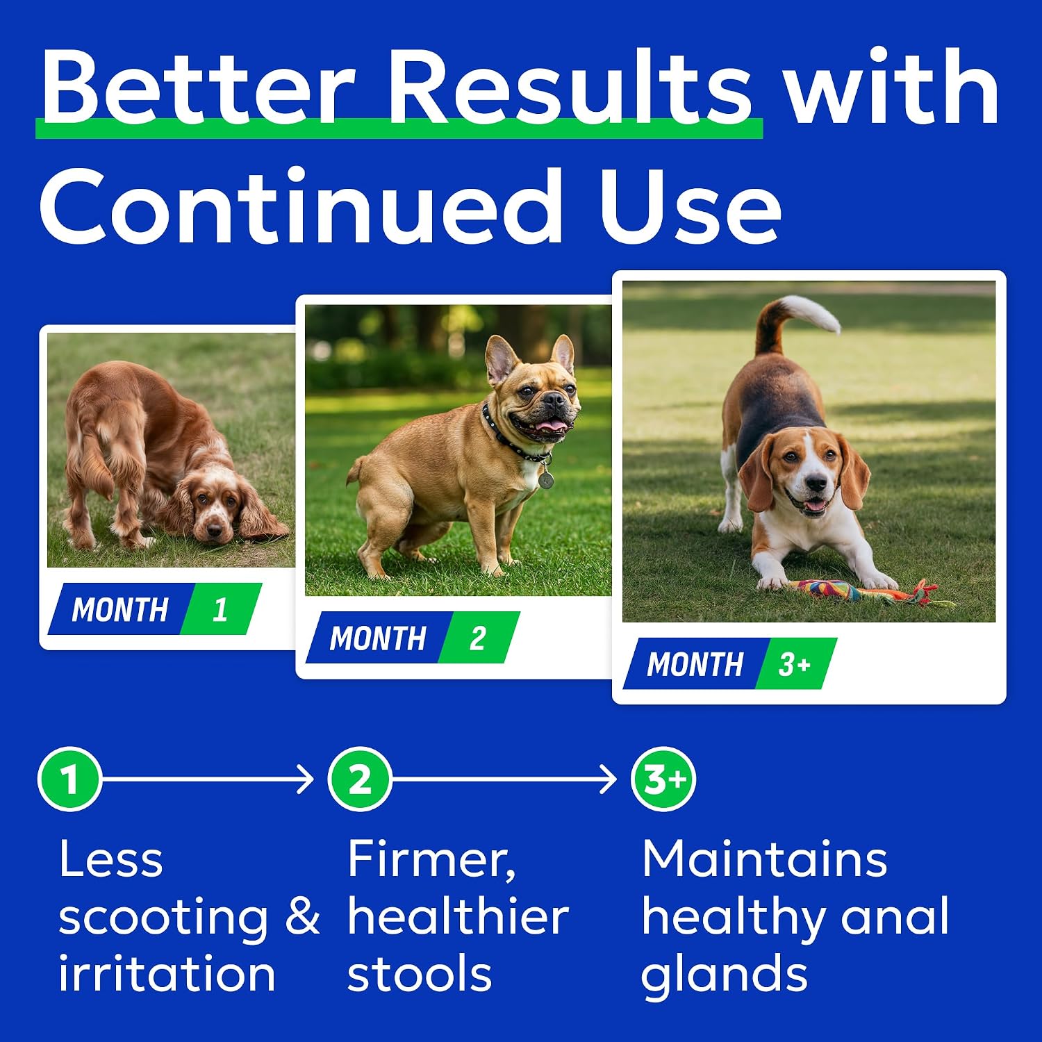 BARK&SPARK Golosinas para el Tratamiento de Glándulas Anales para Perros - Suplemento de Apoyo con Prebióticos y Enzimas Digestivas - Sabor a Bacon, 120 Golosinas