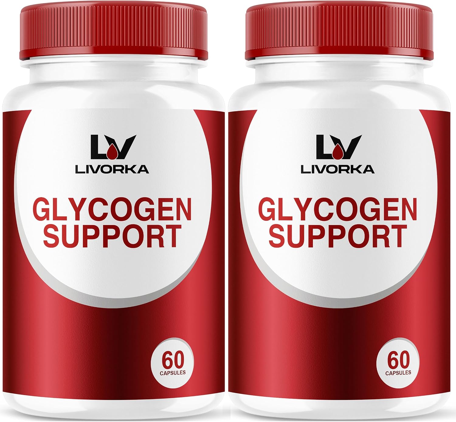 2 Pack - Glycogen Support, Fórmula Avanzada para el Control del Glucógeno, 30 Cápsulas por Envase (60 días)