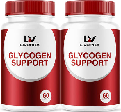 2 Pack - Glycogen Support, Fórmula Avanzada para el Control del Glucógeno, 30 Cápsulas por Envase (60 días)