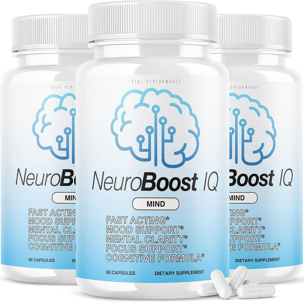 Neuro Boost IQ - Suplemento para el Cerebro (180 Cápsulas - 3 Envases)