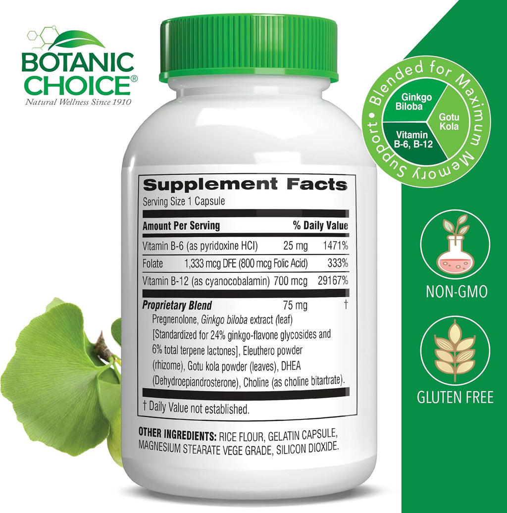 Botanic Choice Advanced Memory Complex, 60 cápsulas