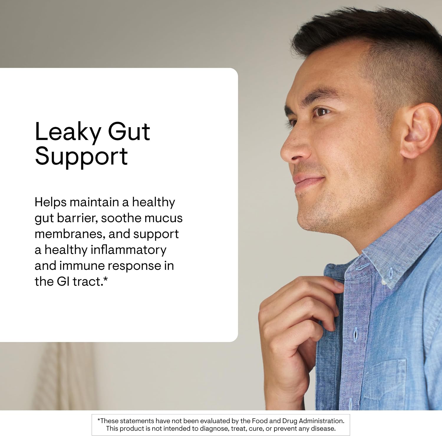 THORNE Leaky Gut Support (anteriormente EnteroMend) – Sabor naranja vainilla – 30 dosis