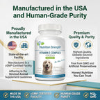 Complejo de Vitamina E para Perros con Zinc, Selenio, Folato y Aceite de Salmón - 120 Comprimidos Masticables