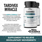 Real Science Tardivex - Suplemento de soporte nervioso con Vinitrox, GABA y vitaminas B - 60 cápsulas