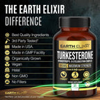 Turkesterone 840 mg – Apoyo Natural de Testosterona con Extracto Puro de Ajuga Turkestanica