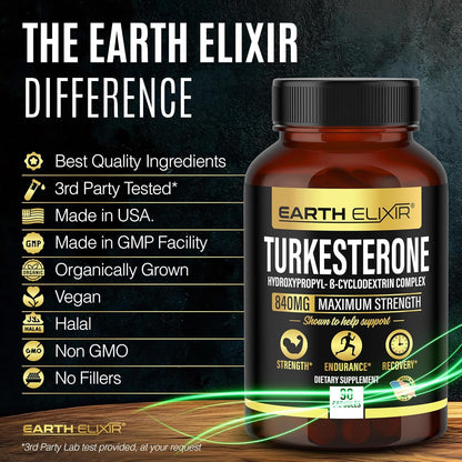 Turkesterone 840 mg – Apoyo Natural de Testosterona con Extracto Puro de Ajuga Turkestanica – Image 5