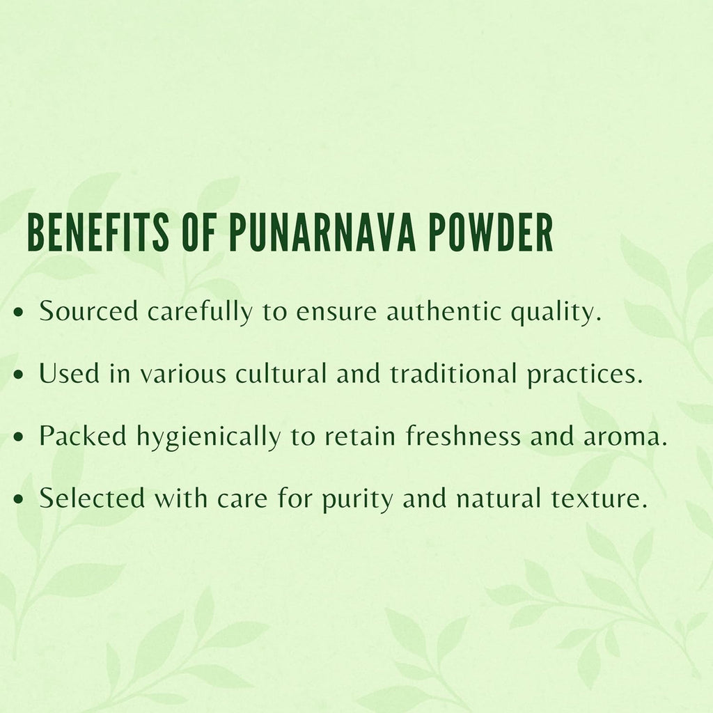 AYURVEDASHREE Punarnava Powder 200 g | Boerhavia diffusa | Vegano, sin gluten
