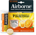 Airborne 1000mg Vitamina C con Zinc - 20 Comprimidos Efervescentes Sabor Naranja