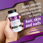 Rejuvicare Hair, Skin & Nails - Biotina 5000 mcg, Zinc y Folato - 30 cápsulas