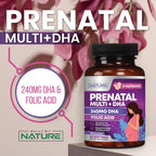 Vitaminas Prenatales de Built by Nature | 60 Cápsulas Blandas