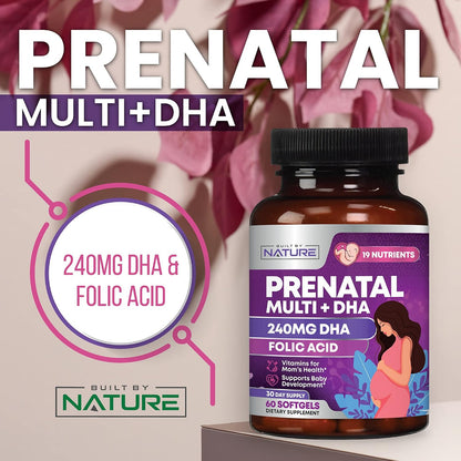 Vitaminas Prenatales de Built by Nature | 60 – Hierro: contribuye a la formación normal de glóbulos rojos y – Image 2