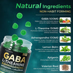 Gominolas GABA 500mg con L-Teanina, Ashwagandha y Magnesio – 60 Gominolas