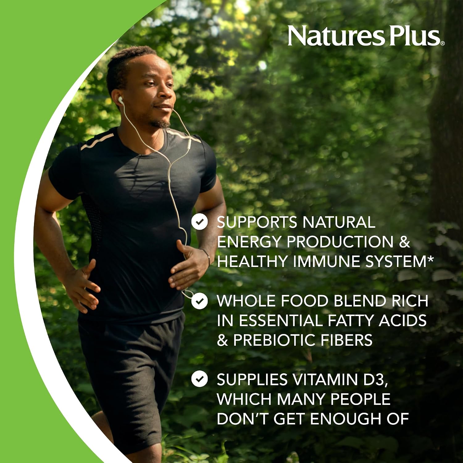 NaturesPlus Source of Life No Iron - Multivitamínico y Mineral sin Hierro - 180 Mini-Comprimidos