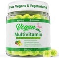 NEVISS Multivitamínico Vegano para Mujeres y Hombres - 60 Gominolas Sin Azúcar con B12, D3+K2, Omega-3, Hierro, Colina, Zinc