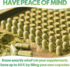 XPRS Nutra Cápsulas Vacías Tamaño 00 - 1000 Unidades - Gelatina para Rellenar (Plata)