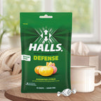 HALLS Defense Vitamin C Drops Sugar Free, Citrus Assortment, 300 Count (12 Bags of 25)