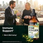 BIO KRAUTER® Polen de Pino para Hombres - Tintura Vegana Pura, 685 mg por ración, 118 ml (56 Días)