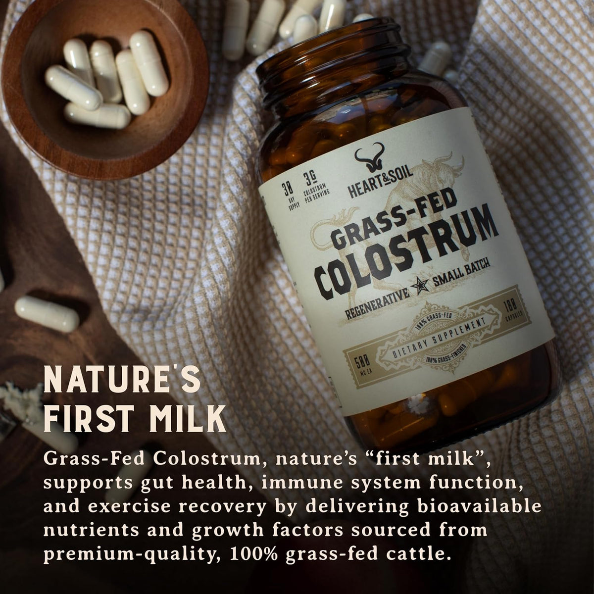 HEART & SOIL Colostro Bovino 100% Grass Fed – Inmunoglobulinas (IgG): anticuerpos que pueden ayudar a mantener las – Image 6