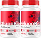(2 Pack) GlucoBio Cápsulas - Fórmula Avanzada de Apoyo Natural para el Bienestar General, 120 Cápsulas