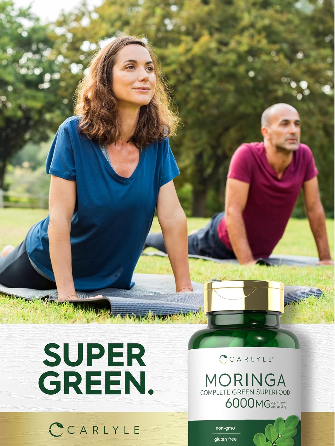 Carlyle Moringa Oleifera - 180 Cápsulas - Superalimento Verde