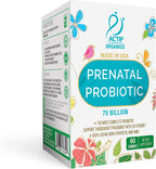 ACTIF Prenatal Probiotic Maximum Strength con 75 mil millones de UFC y 20 cepas, Apoyo Inmunitario y Digestivo, Fórmula Zero Náuseas - 60 Gominolas Sabor Fresa