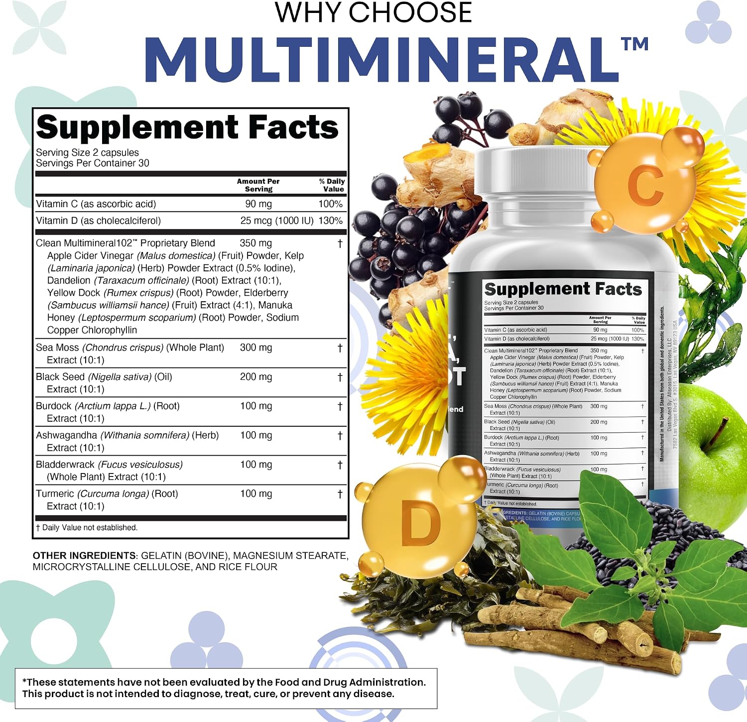 Clean Nutraceuticals MultiMineral Blend – 15 en 1