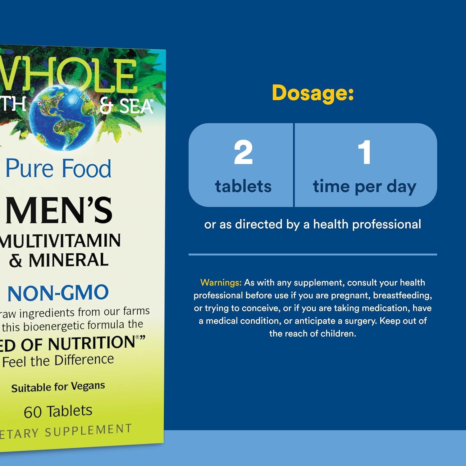 Natural Factors Multivitamínico para Hombres con Minerales, 60 Comprimidos