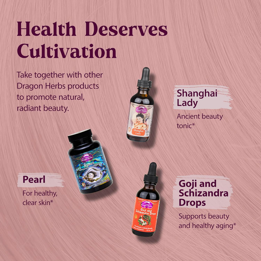 Dragon Herbs Hair and Nails, 100 Cápsulas (500 mg por cápsula)