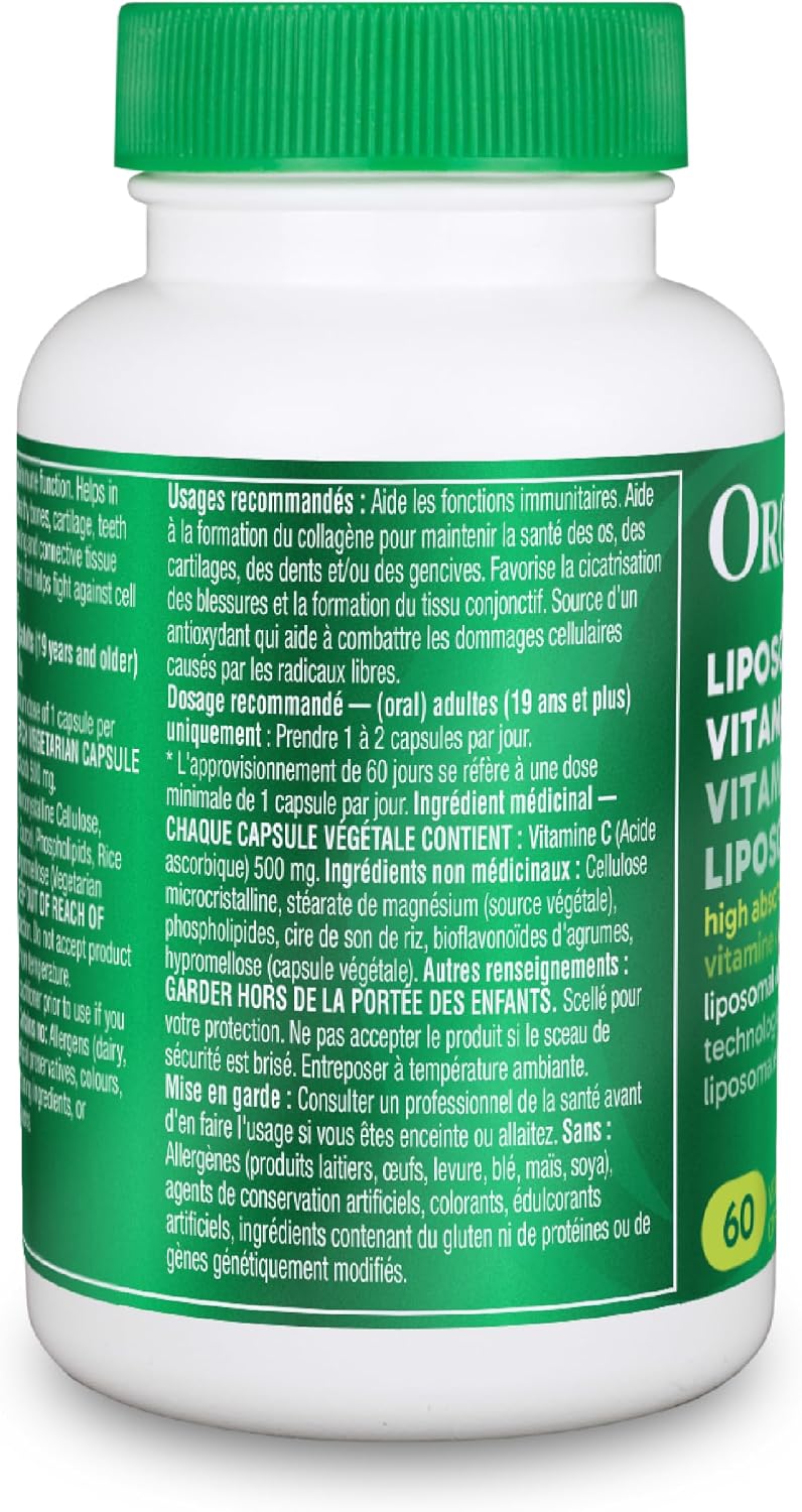 Organika Liposomal Vitamin C, 60 cápsulas