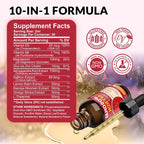 ReviNutra Saffron Extract Liposomal Drops – 88.5mg con Magnesio, Zinc, Ashwagandha, L-Theanina, Vitamina B6, D3 – Sabor Fresa 59ml (2 Fl Oz)